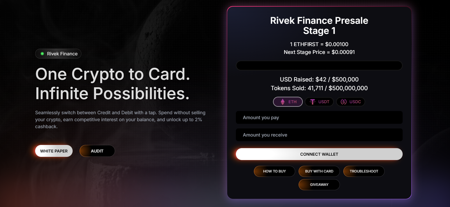 Rivek Finance - Presale
